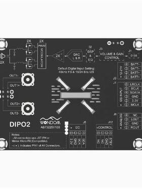 205WXDAC支持I2SI²S字数输入功放板PHMTAS5768