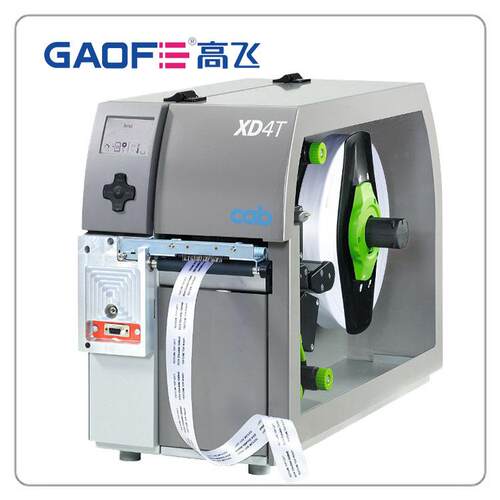 赋码 洗水唛标高签机双 面套管打印机 CAB X4DT 双面XD4T/300布标