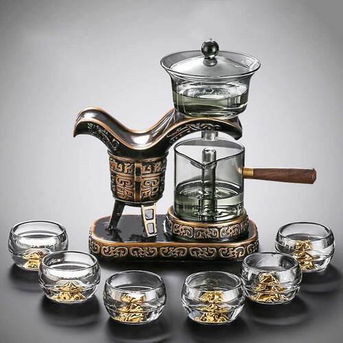 Claska Do 功夫玻璃茶壶茶具套组2025新款轻奢自动磁吸懒人泡茶器