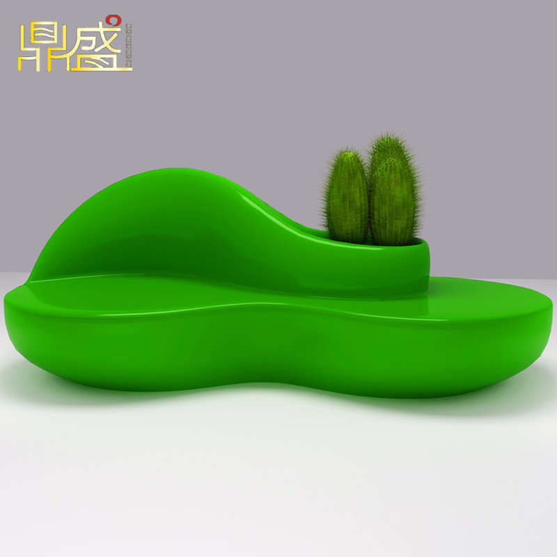 玻璃钢公共椅凳子时尚座椅创意个性椅商场娱乐休闲等候造型花盆