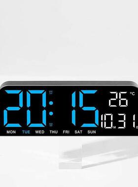 Large LED Digital Wall Clock Temperature Date Week Display C