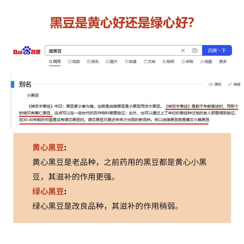 老品种山西肾型黄心小黑豆当季生豆芽打豆浆专用黄芯腰型药用黑豆