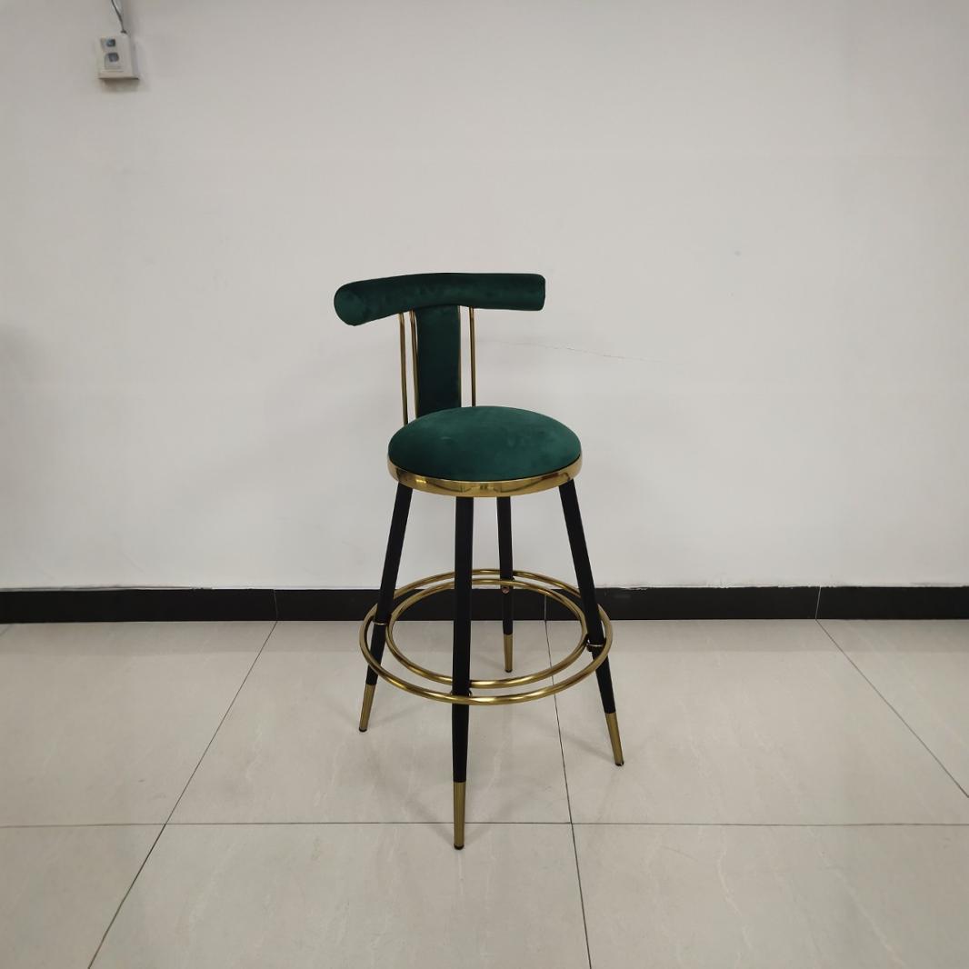 轻奢吧台椅酒吧高脚凳现代简约家用靠背高脚椅子高凳子西餐厅台椅