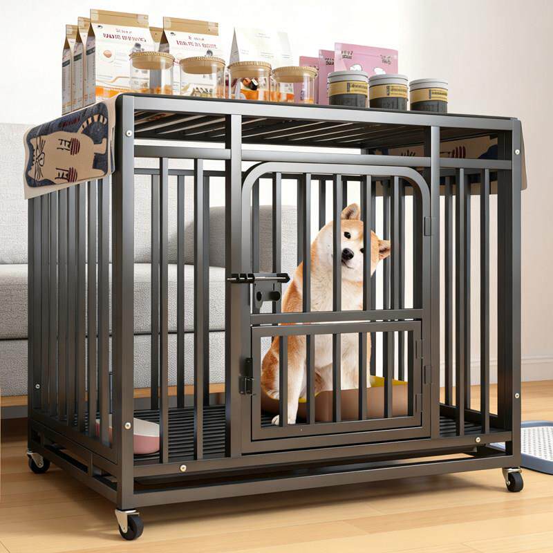 加粗加固狗笼子大型中型犬带厕所新型宠物狗窝小型犬比熊边牧专用