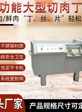 全自动数控微冻肉切丁机厚度可调牛肉干切丝机各种生鲜肉类切片机