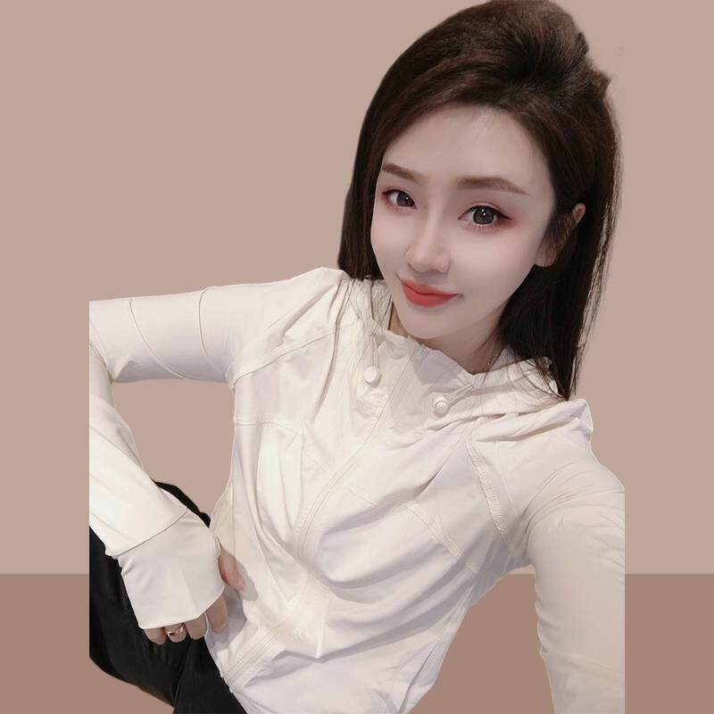 韩国2026夏季新款女士休闲时尚连帽冰丝防晒衣百搭透气长袖薄外套