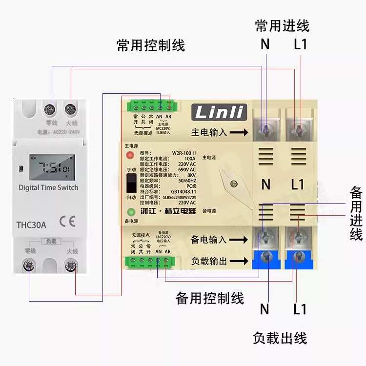 4G定时wifi控制手机无线远程智能遥控切换双电源自动转换开关630A