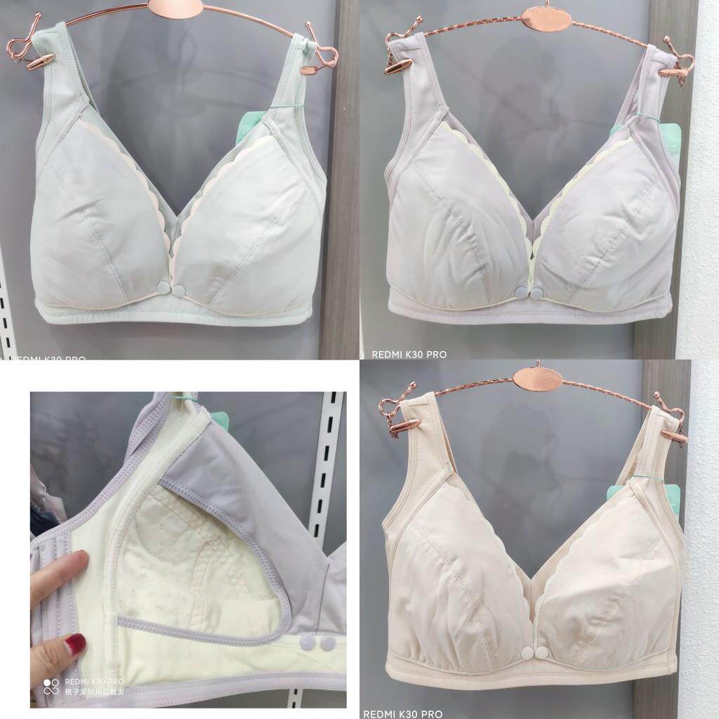前开扣孕妇哺乳文胸罩喂奶孕期薄款透气棉防下垂无钢圈内衣6602CD