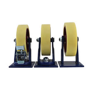 轮铁芯尼龙加刹车脚轮工业重型轮厂家定制加厚万向脚轮支架铁芯