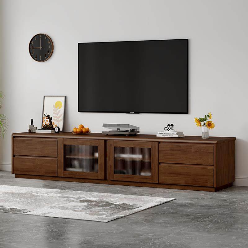 电视柜客厅2025新款全实木1.8/2米简约家用落地电视机柜,住宅家具,电视柜,淘宝优惠券,粉丝福利购,淘宝优惠卷