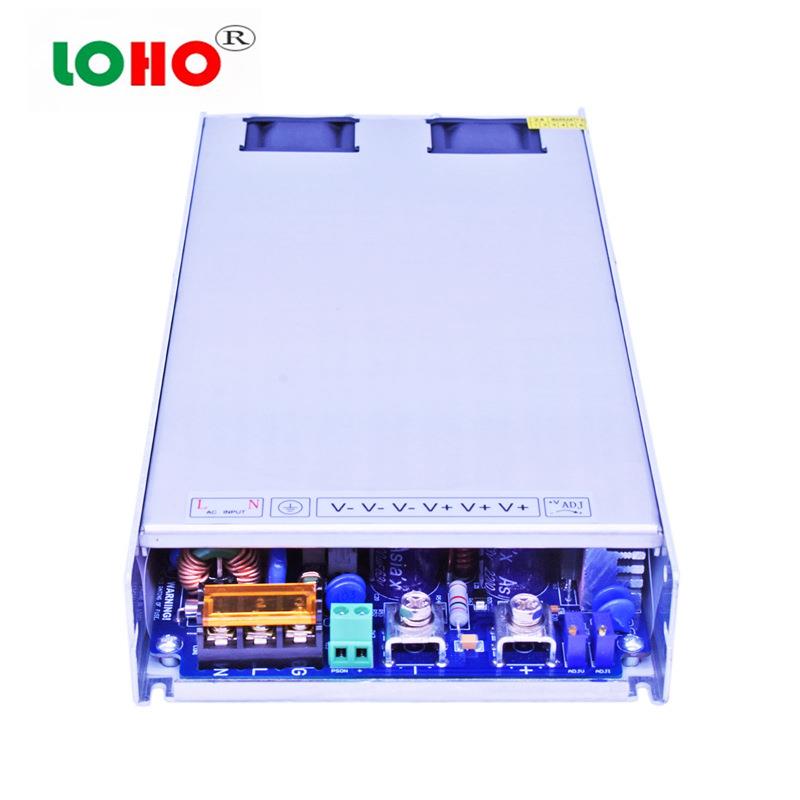 1U2超薄主动式PFC源1000W大功率4V3648V62280VV电72V110V150W1000