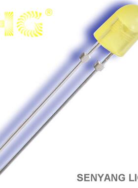 546椭圆黄色LED椭圆黄光直插led灯珠发光二管椭圆黄光LED