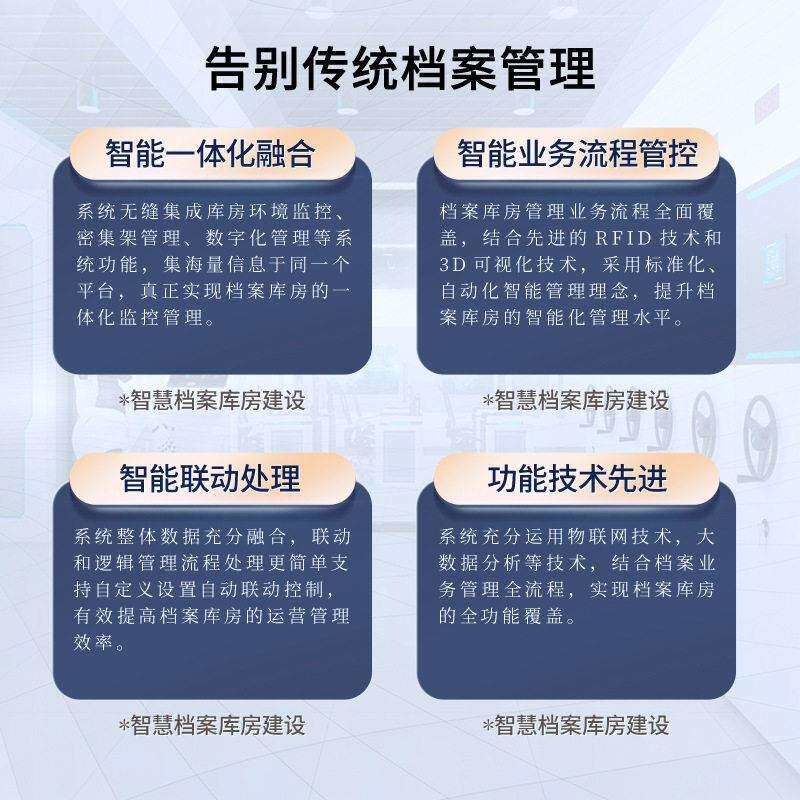 智慧一体化档案馆建设 智慧档案管理系统 RFID智能密集柜回转柜