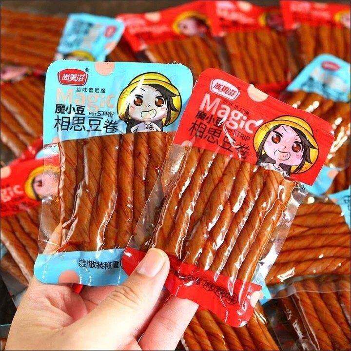 尚美滋相思豆卷麻辣豆筋素食香辣散装辣条零食小包装休闲健康零食