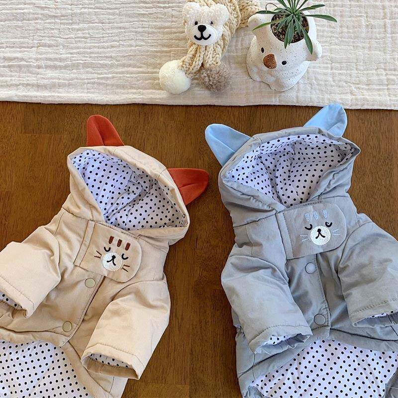 比心宠物棉衣冬天泰迪比熊博美雪纳瑞小型幼犬猫咪狗狗衣服秋冬装