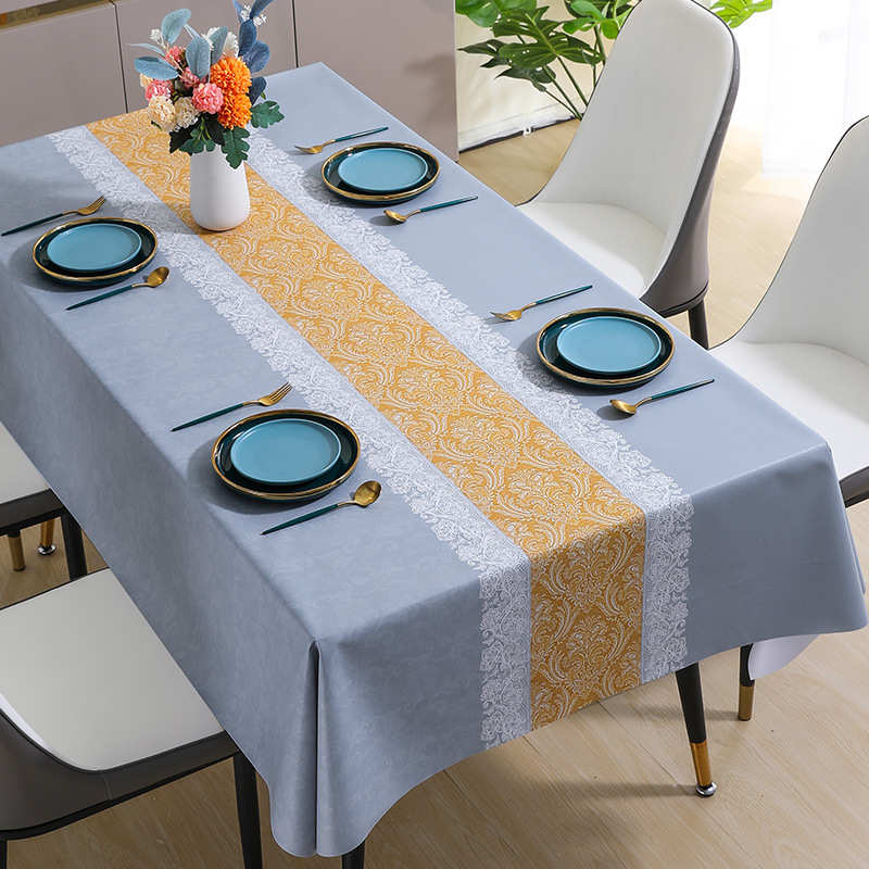 P66D桌布防水防油免洗长方形餐桌桌垫茶几轻奢高级感家用防烫新款