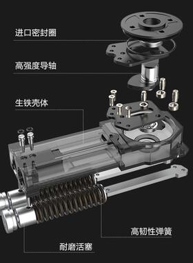 达地弹HD-8300有无框玻璃簧门海HD-83002用70KG重型转轴通型配件