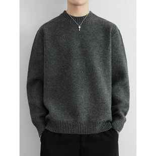 秋针织衫 2025新款 套头加厚线衣宽松慵懒1219u 高品质毛衣男士 冬季