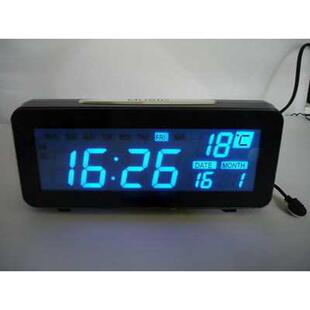 功能万年历 电钟发光电子表插闹钟时钟声led 整点自然带报时led