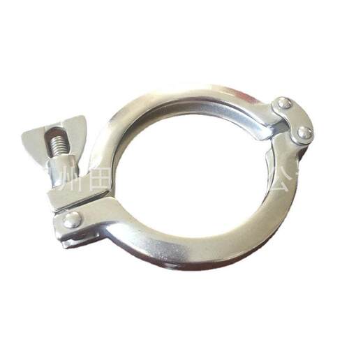 Tri-Clamp 13SF 不锈钢精铸双销双铆钉卡箍 铰链式卫生夹半圆管夹