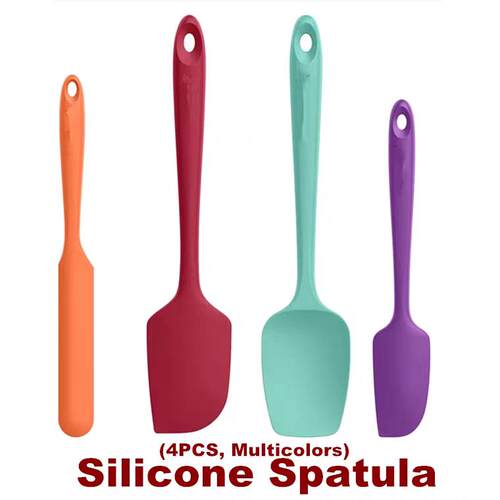 Silicone Spatula Food Grade Rubber Kitchen Baking Scraper