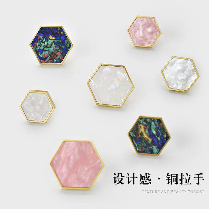 纯铜小拉手贝壳创意柜子抽屉橱柜拉手