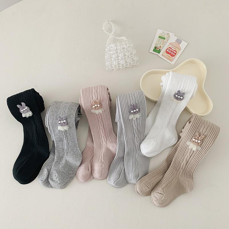 女童打底裤春秋棉裤子婴儿儿童连裤袜大pp外穿裤袜宝宝连体袜