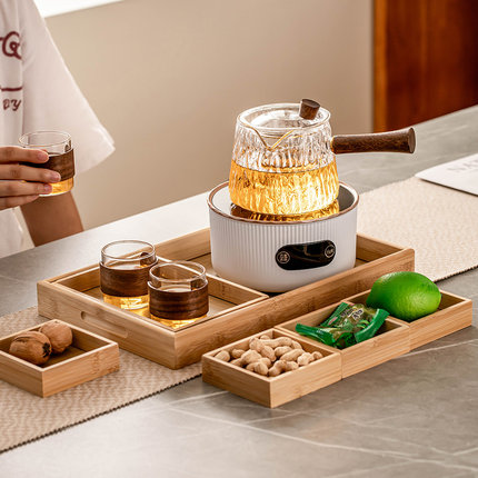 电陶炉煮茶器小型玻璃烧水壶家用迷你蒸煮茶炉2025新款煮茶壶套装