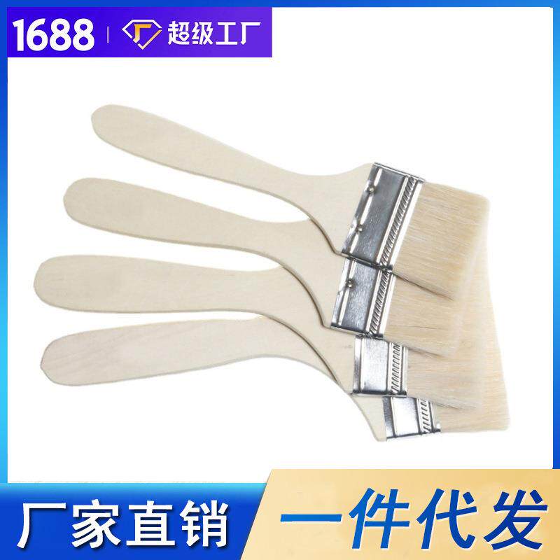 软毛羊毛刷 加长木柄油漆烧烤刷 船用油漆刷子