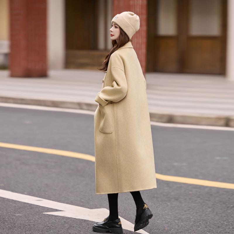 面羊毛大衣中长ZAI8532S款20双25秋冬呢新款高级感宽松小个子H韩