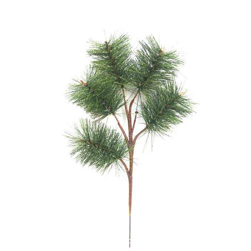 仿真松针叶防晒防火松针树植物果树5头松针头迎客松树叶子
