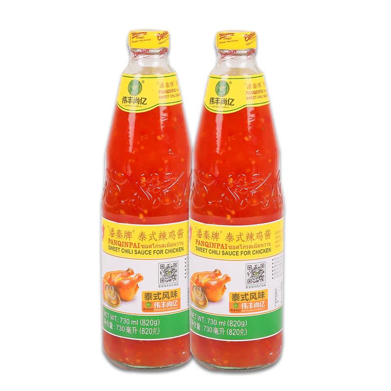 潘琴牌泰式麻辣鸡酱820g*12瓶整盒商业家用泰式调味酱