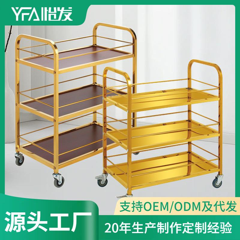 酒店餐厅不锈钢送餐车三层酒水车饭店KTV茶水甜品蛋糕火锅服务车