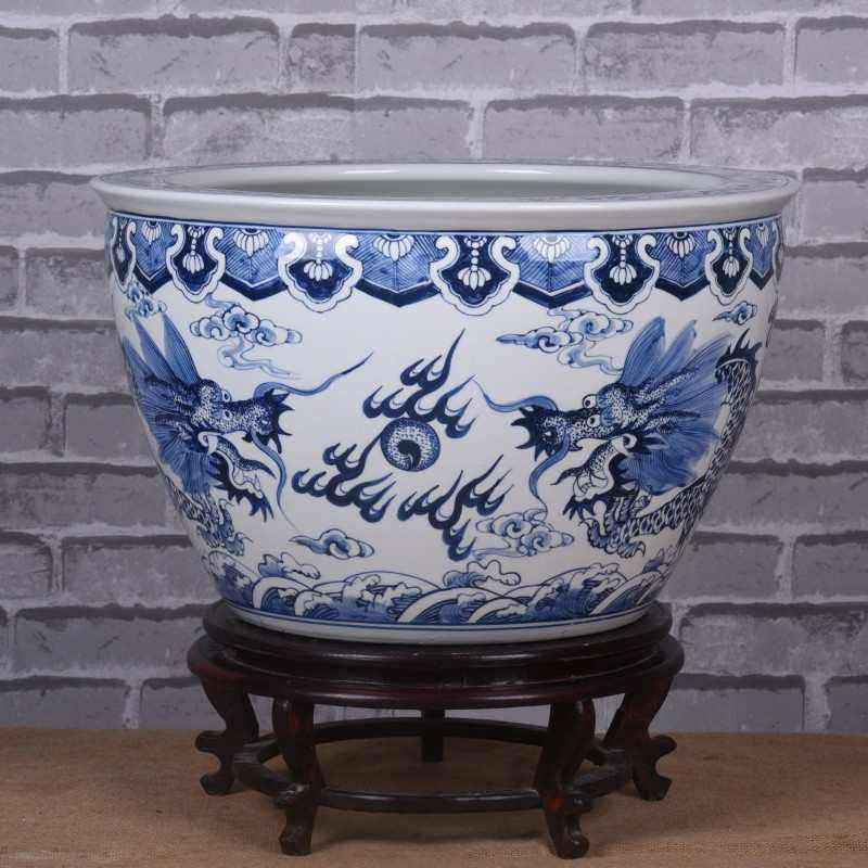 室外手绘陶瓷新栽花鱼缸2024创意陶瓷中式大号新款景德镇造景盆,宠物/宠物食品及用品,造景/装饰,淘宝优惠券,粉丝福利购,淘宝优惠卷