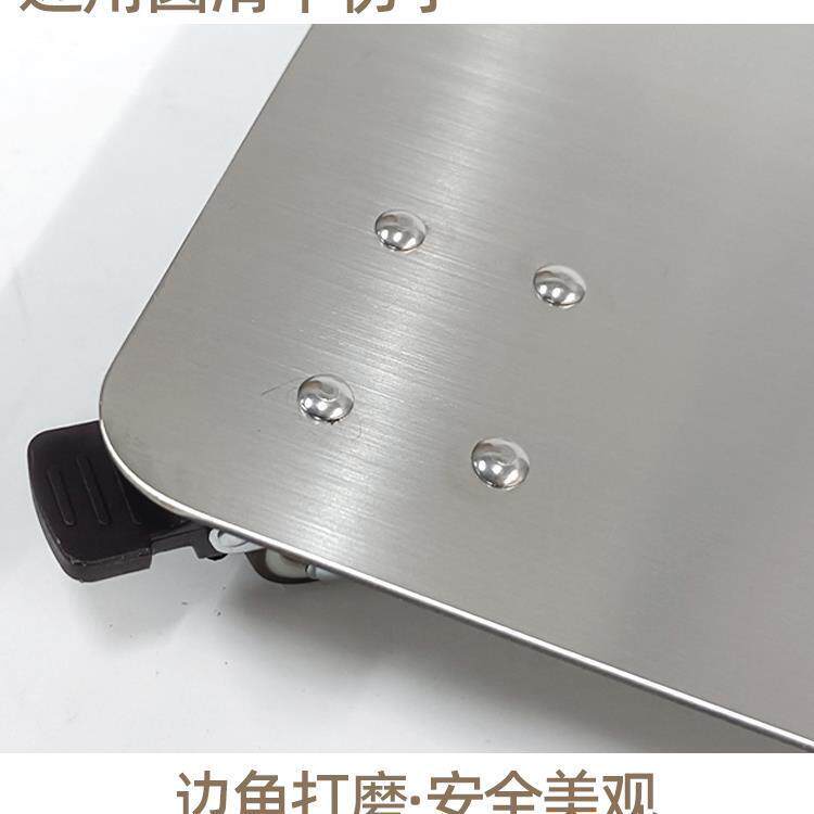 ®超低款不锈钢移动底托架收纳带轮托盘大路灯烤箱柜底座新款
