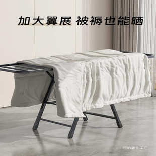 折叠晾衣架落地家用卧室阳台晒衣架室内婴儿凉晒挂衣杆晒被子神器
