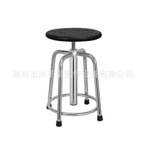 不锈钢圆凳医院升降椅手术凳旋转车间工厂流水线凳学校实验室凳子
