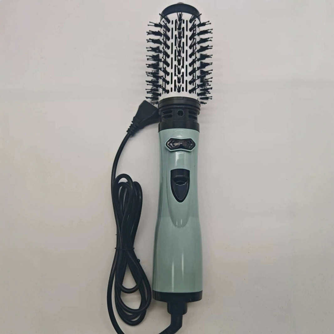 外贸吹风梳自动旋转卷发梳恒温造型梳电动直发梳波浪卷发器