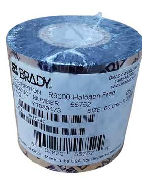 贝迪现货BRADY蜡基混合全树脂碳带 R6007系列条码标签打印机色带
