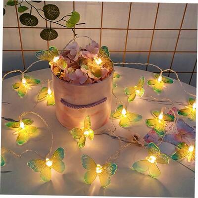 1.5M 10 LED Butterfly LED Lights String Battery Outdoor Fair