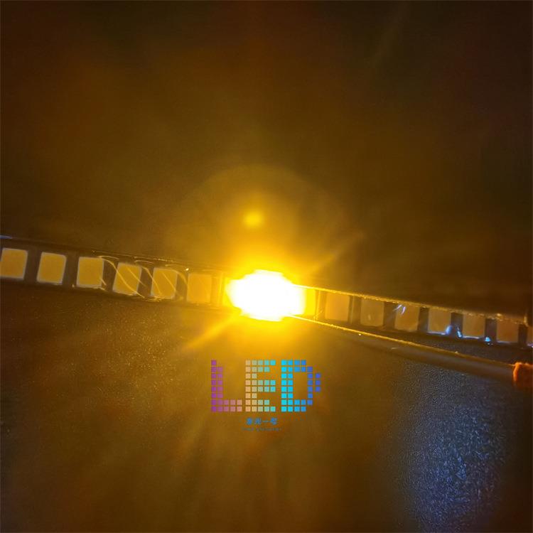 2835金黄1W3V 6V 9V 2835超高亮1瓦大功率琥珀色 LED发光贴片灯珠