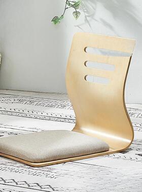 榻榻米椅子床上座椅宿舍懒人椅无腿椅凳日韩靠背椅坐垫飘窗和室椅