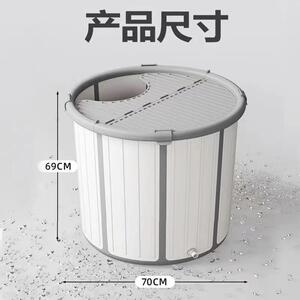 G2K免安装折叠泡澡桶大人沐浴洗澡桶坐浴盆全身一体浴桶浴缸成人