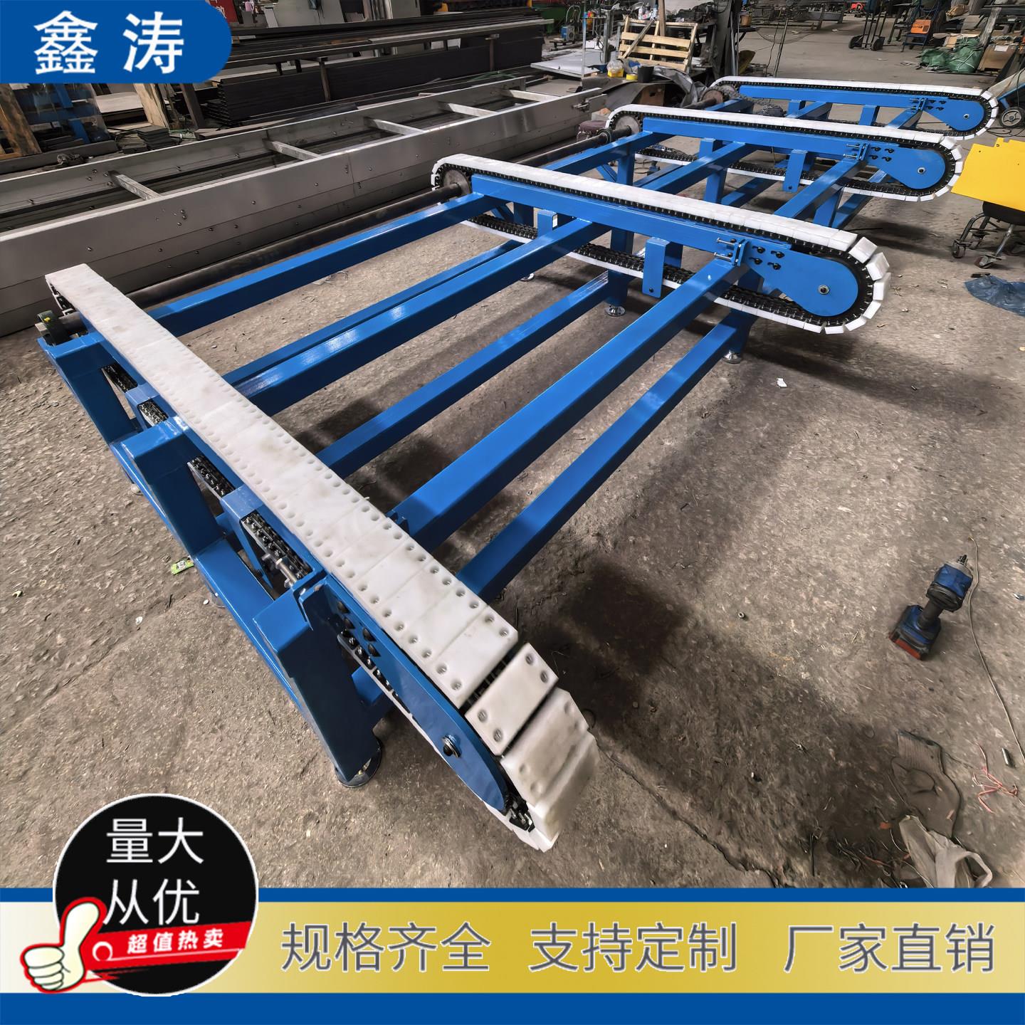链条输送机H钢重型链式输送线锻铸件大节距滚子链托盘链条输送机