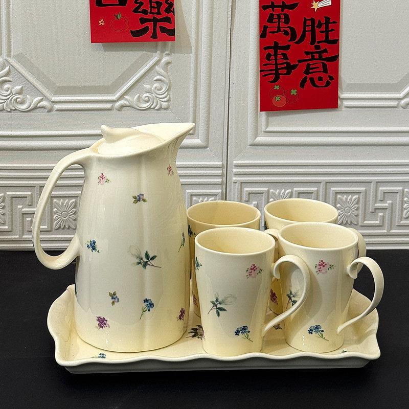 轻奢家用杯具套装水壶茶杯套装高档客厅待客水杯套装高颜值杯具