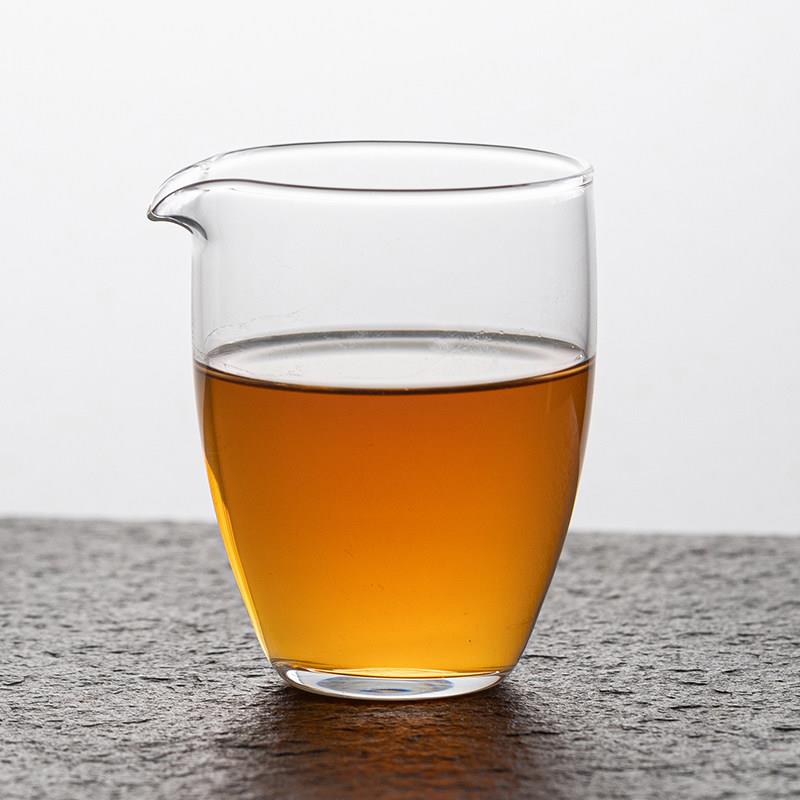 加厚公道杯玻璃耐热泡茶海透明公杯茶具配件茶漏高硼硅茶水分茶器