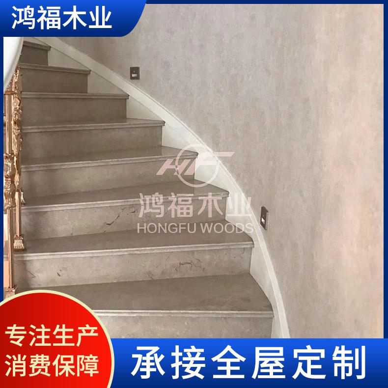 铜艺楼梯扶手 家装工程钢结构旋转楼梯 扶手衣柜整装楼梯厂家