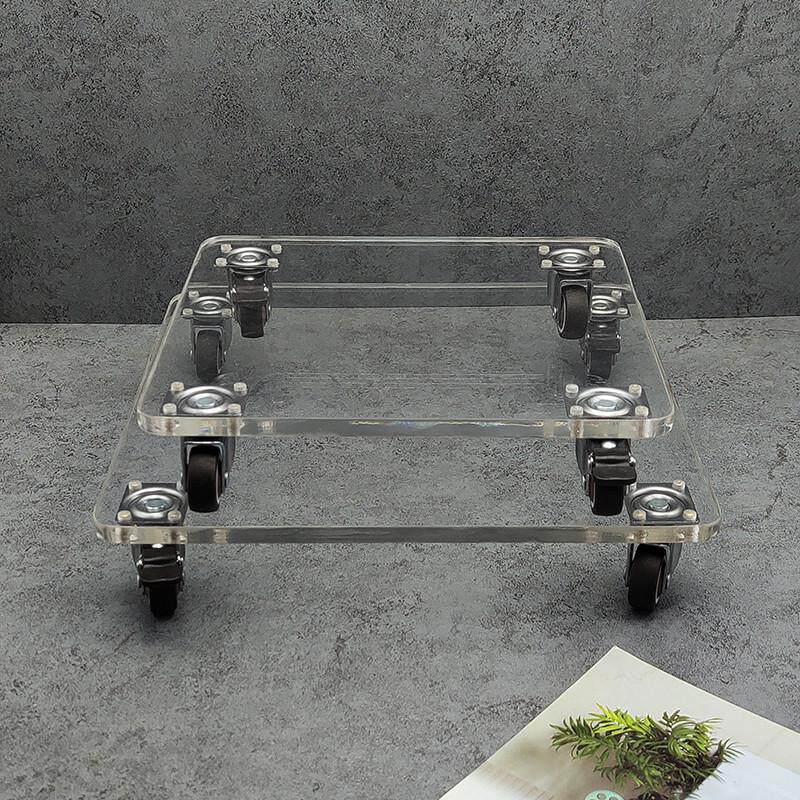 透明亚克力可移动花盆托盘带轮万向轮滚轮带滑轮底座花盘托架底盘,鲜花速递/花卉仿真/绿植园艺,花盆,淘宝优惠券,粉丝福利购,淘宝优惠卷