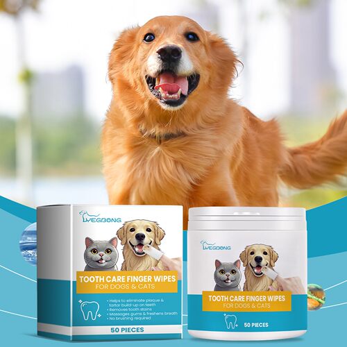 Yegbong Cat and Dog Teeth Wipes Pet Dental Cleaning Tooth Ta