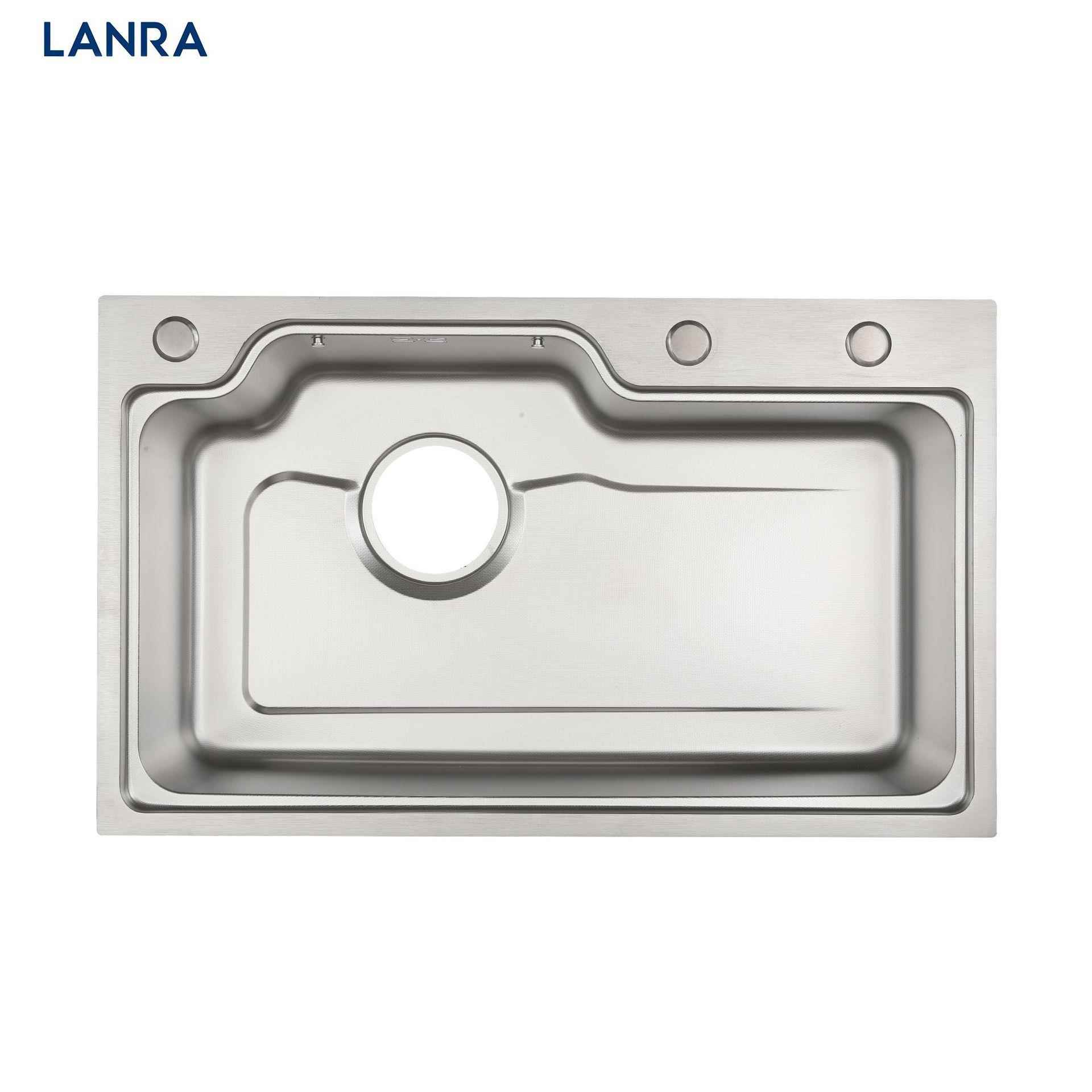 新多功能S款U洗S304不锈钢日式754大单盆厨房家用手工拉伸碗水754